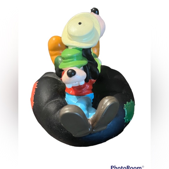 Vintage 1990’s Burger King Kids Club Goofy & Max Rubber Tube Toy - Picture 3 of 4